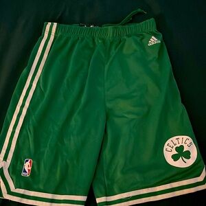 NBA Authentics Green Celtics Basketball Shorts